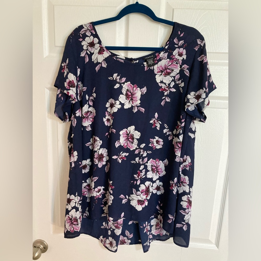 2 for $30- Torrid size 2 floral blouse